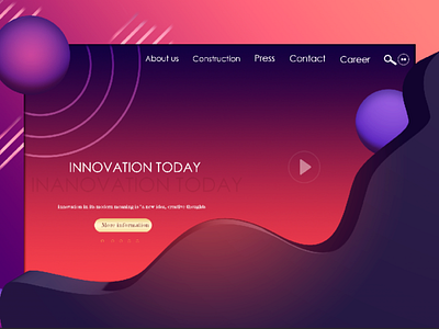 Inovation branding design icon illustration ui ux website