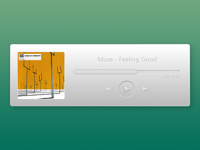 Minimal Music Player chrome design google ixd macox minimalist music player ui ux