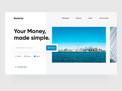 Bank Concept banking banking app banking dashboard banking website design flat minimal typography ui