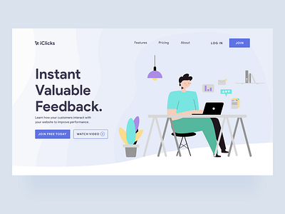 Customer Feedback tool - LandingPage customer feedback landing page minimal ui user research