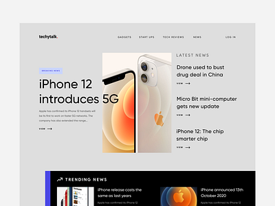 Tech Website Concept