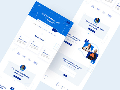 Recruitment business landing page