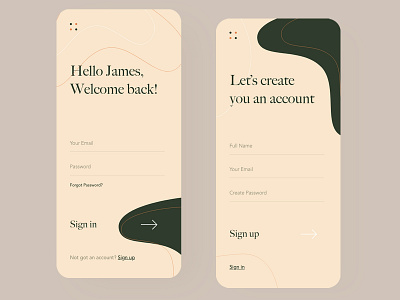 Sign in mobile screen adobe xd flat minimal mobile design mobile ui product design scandinavian sign in form sign in page signup typography ui ux