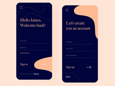 Sign in mobile screen | Version 2 design flat illustration minimal mobile app mobile design mobile ui sign in signup ui ux