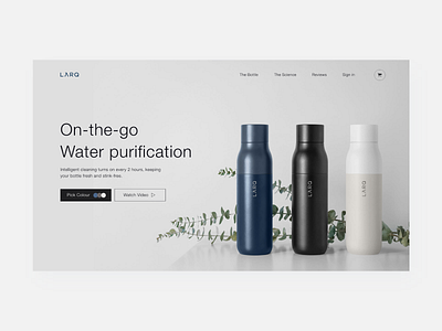 LARQ | Landing page concept