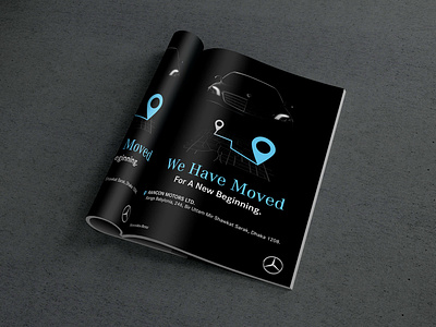 Magazine ad design for "Mercedes-Benz" branding branding and identity brochure design flyer graphic design magazine magazine ad design poster print design
