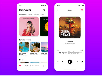 Music App Interface Design