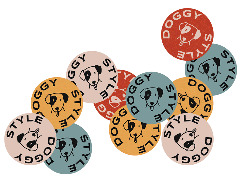 Branding. DoggyStyle animation branding design dog illustration logo picture typography ui