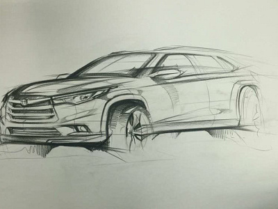 Toyota car sketch