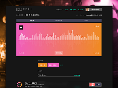 DJ Admin - Edit Mix