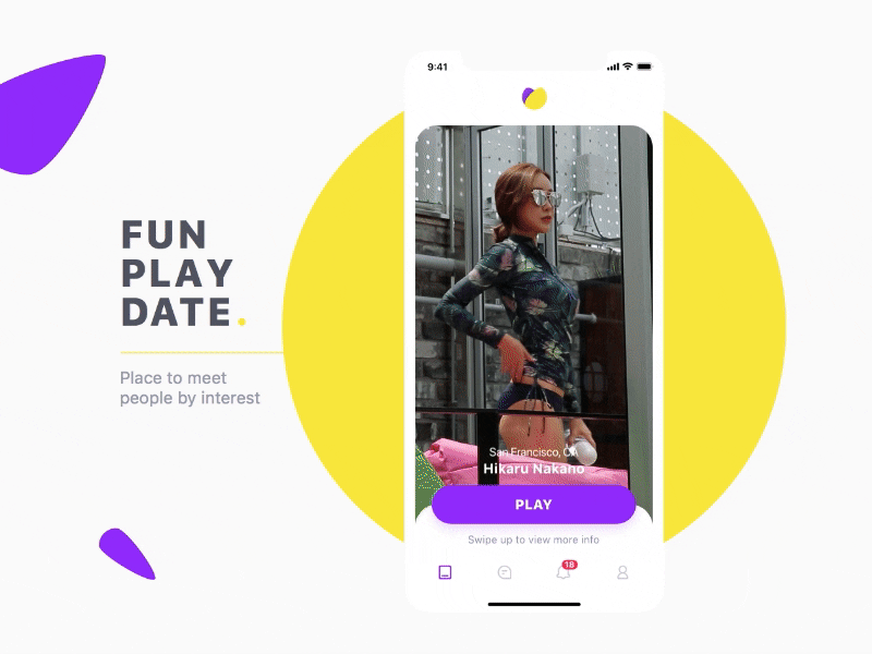 Hello Dribbble! app cards debut gif interaction ios iphone x mobile motion prototype ui ux