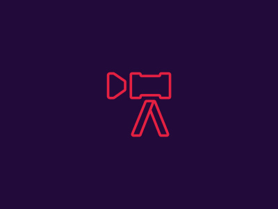 Daniel Harding Showreels Logomark – 01 camera film icon logo logomark