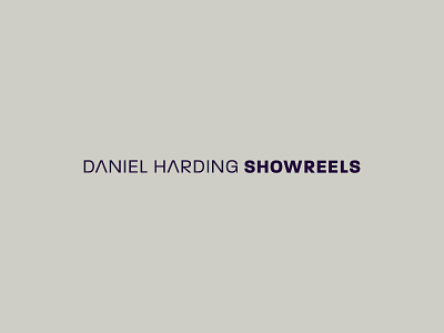 Daniel Harding Showreels Wordmark – 02 film identity logotype rebrand showreel wordmark