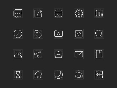 ICON Design icon ui 功能图标 线性 设计