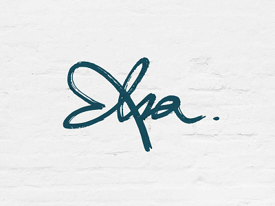 Elsa Logo brush brush calligraphy brush logo calligraphy font hand crafted handwrite heart logo name visual identity wall