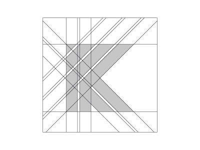 'K' Logo Gridlines