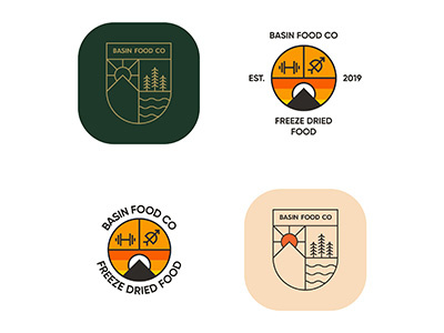 Basin Food Co Logo Concepts branding design icon logo
