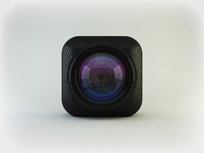 Camera Icon Design Concept app camera design icon icon design interface ios iphone lens photoshop reflection ui