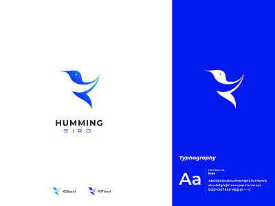 Hamming bird branding icon design abstract bird icon bird illustration bird logo blue bird blue logo brand brand and identity branding corporate corporate branding design icon logo logodesign logotype negative space negative space logo typography vector