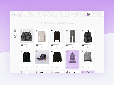 Michèle redesign interface redesign shop shopping ui ux webdesign