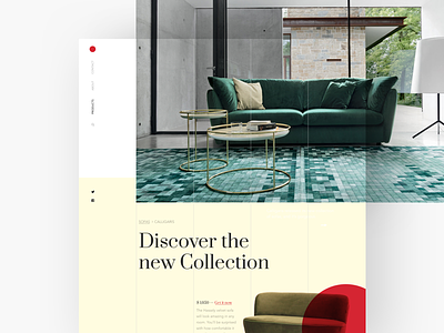 Sofas Collection design e commerce furniture grid landing page lines sofas store web