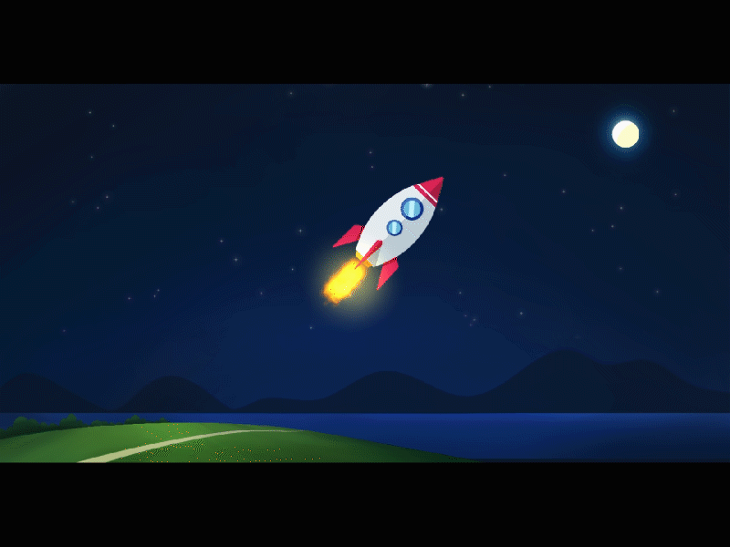 rocket animation