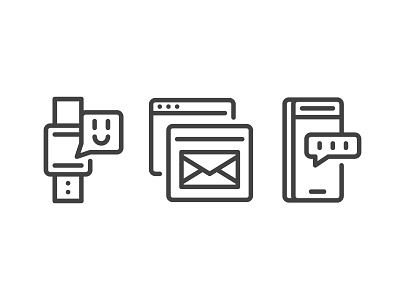 Electronic Gadgets design icon illustration outline technology