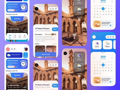 Nearby Mosque Finder App UI/UX app design app interaction creative design finder mobile mobile application mosque nearby ui ui design uiux ux ux design