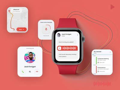Apple Watch UI Design app design app interaction apple watch apple watch ui apple watch ux design mobile application ui ui design ux design watch design watch ui watch ux