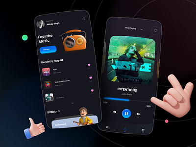 Music App UI app design app interaction design mobile application music app design music app ui music app ux music ui music ux ui ui design ux ux design