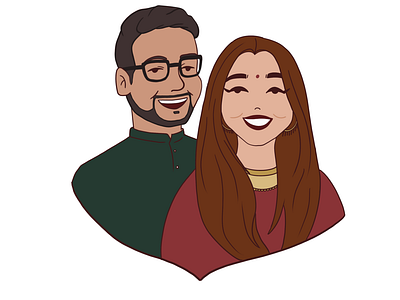 Couple Illustration Wedding