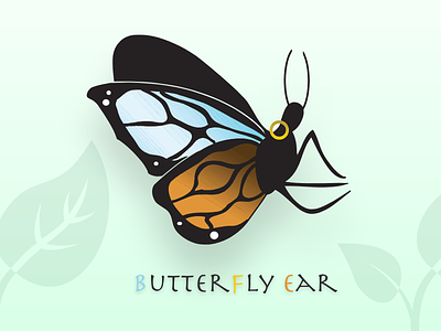 Butterfly Ear Jewelry logo design logo logo design logo mascot