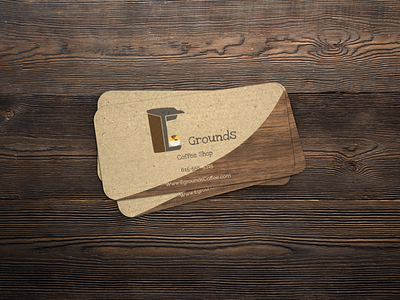 Egrounds Coffee Shop Business Cards