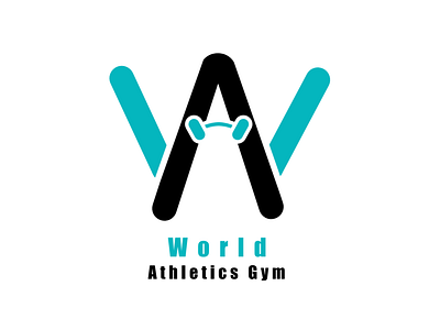 World Athletics Gym Logo branding dailyui design icon illustration logo logo design logo mascot logomark typography ui ui design vector web design