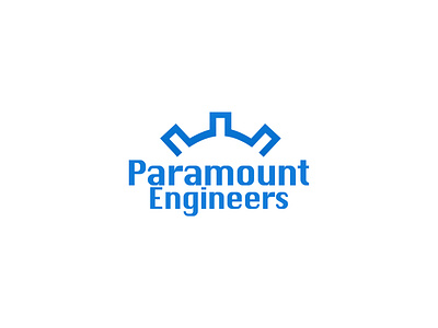 Paramount Engineers Logo app design branding dailyui design icon illustration logo logo design logomark mobile design typography ui ui design vector web design