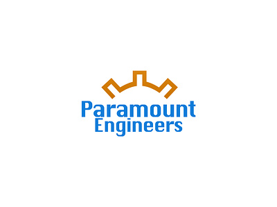 Paramount Engineers Logo #2 app design branding dailyui icon illustration logo logo design typography ui ui design vector