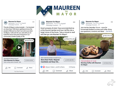 Maureen Copelof Mayoral Campaign ad campaign design facebook instagram mayor mayoral campaign mayoral race social advertising social media social media ad social media advertising social media agency