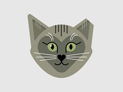 Cat Heart cat challenge heart illustration meow noun vector whiskers