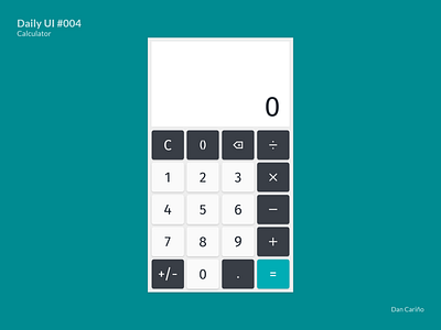 Daily UI #004: Calculator