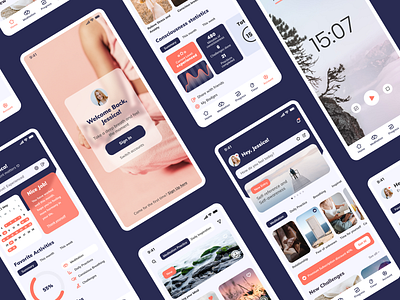 Meditation App design app mobile uiux web design