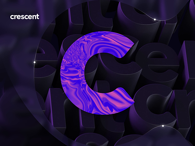 Crescent - Branding 10clouds 3d 3d animation 3d art animation app branding c4d cinema 4d crescent design illustration logo