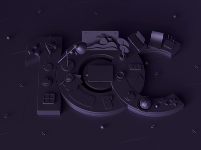 10Clouds: 3D Services #3 10clouds 3d 3d animation 3d art animation branding c4d cinema 4d logo typography