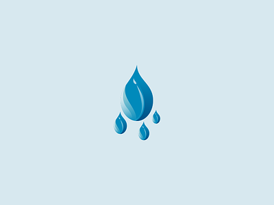 Water colour design icon logo water