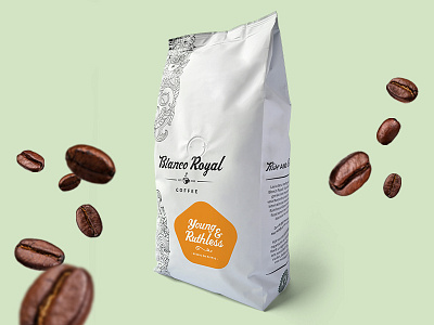 Blanco Royal Coffee Packaging brand branding coffee logo packaging type typography