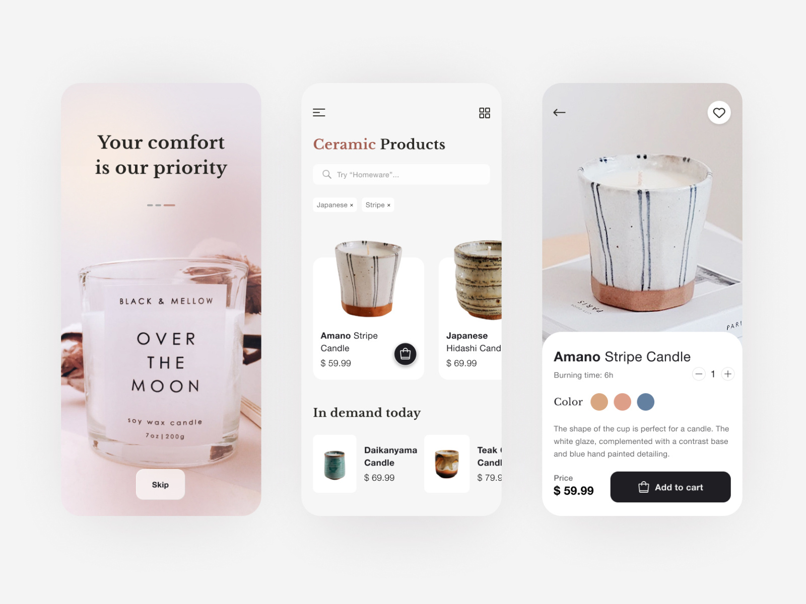 E-commerce App UI by Oleksii Nikonov on Dribbble