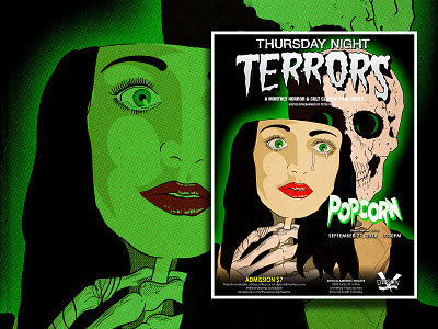 Thursday Night Terrors Popcorn Poster