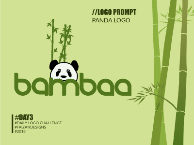 Day 3 Bamboo Logo bamboo dailylogochallenge day3 pandalogo