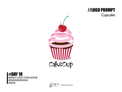 Cupcake Logo Day 18 bakerylogo cakecup cupcakelogo dailylogochallenge dailylogochallengeday18 day18 logochallenge logoinspiration logoseeker