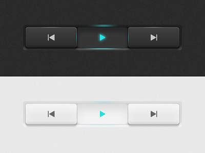 Music Player Buttons app design button buttons design music play button ui ux