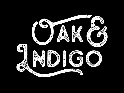 Oak & Indigo adobe brand brand and identity brand assets branding branding design design illustrator logo logo design type typography visual identity